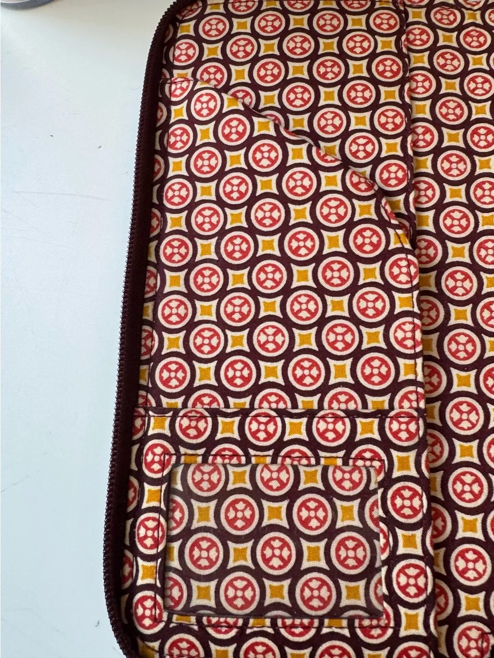 Vera Bradley Zip Travel RFID Wallet Passport Organizer ID Medallion‎ Pattern